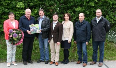 Abschied von Peter Barteit (2. v. l.) und Bernd Zauner (3. v. l.) aus der Kreistagsfraktion