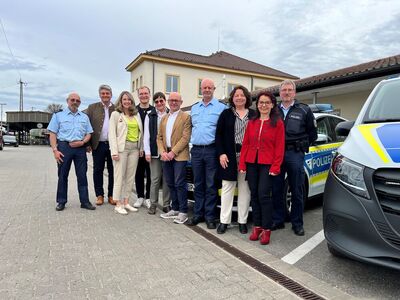 Die SPD-Delegation bei der Bundespolizei am Hauptbahnhof Landshut