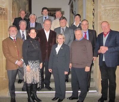 Die SPD aus Stadt und Landkreis Landshut im Münchner Rathaus mit OB Christian Ude